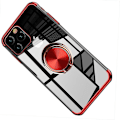 Pikkukuva 11 / 11: iPhone 11 Pro Max - Stilrent Skyddsskal med Ringhållare Röd