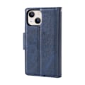 Miniatyrbilde 1 av 11: Stilrent 2-i-1 lommebokfutteral for iPhone 15 plus Marinblå