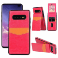 Pikkukuva 4 / 11: Samsung Galaxy S10 - Stilrent Praktiskt Skal Kortfack (LEMAN) Röd