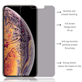 Pikkukuva 1 / 11: iPhone XS Max Anti-Spy Skärmskydd 9H Screen-Fit Svart