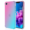 Pikkukuva 3 / 11: iPhone 16E - Smart Silikonskal med Extra Grepp Rosa/Grön