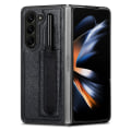 Miniatyrbilde 5 av 11: Läderfodral med pennhållare för Samsung Galaxy Z Fold 5 Red
