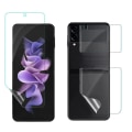 Miniatyrbillede 2 af 10: 3-PACK Z Flip 4 - 3in1 Sk�rmskydd Fram- & Baksida Hydrogel Transparent