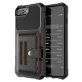 Pikkukuva 4 / 11: iPhone 8 Plus - Skyddande Skal med Kortfack Röd