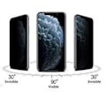 Pikkukuva 1 / 11: iPhone X/XS 3-PACK FullCover Anti-Spy Skärmskydd 9H Svart