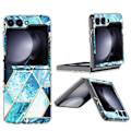 Miniatyrbillede 1 af 11: Samsung Galaxy Z Flip 5 - Marmor Skal i Stilren Design Green