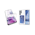 Pikkukuva 1 / 11: Galaxy S22 Ultra - Skal med Kortfack & Hydrogel Skärmskydd Genomskinlig