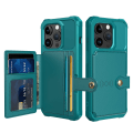 Miniatyrbilde 1 av 11: Elegant plånboksfodral i lyxigt PU-läder för iPhone 15 Pro Max Grön