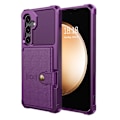 Pikkukuva 3 / 11: Samsung Galaxy A35 5G - Plånboksfodral i PU-läder med magnetiskt hållare Roséguld