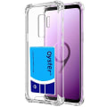 Miniatyrbild 8 av 11: Samsung Galaxy S9 Plus - Skyddande Silikonskal med Kortfack Transparent/Genomskinlig