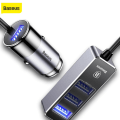 Pikkukuva 6 / 11: Kraftfull 3-USB Port Billaddare BASEUS Grå