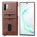 Pikkukuva 4 / 11: Samsung Galaxy Note10+ - Professionellt Skal med Kortfack LEMAN Havsgrön