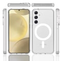 Miniatyrbild 1 av 11: Magnetiskt trådlöst laddningsskal med stötskydd i PC-material för Galaxy S22 plus Transparent