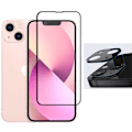 Miniatyrbillede 2 af 11: 2-PACK iPhone 14 - 2.5D Sk�rmskydd + Kameralinsskydd 0,3mm Transparent