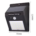 Pikkukuva 4 / 11: Solcells PIR Automatisk Utomhusbelysning 20 LED
