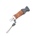 Miniatyrbillede 5 af 10: Slittåligt Leopard Nyckelband Leopardmönstrat