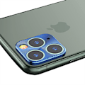 Pikkukuva 1 / 11: Högkvalitativ Kameralinsskydd Ram iPhone 11 Pro Max Blå