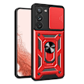 Miniatyrbild 10 av 11: Samsung Galaxy S22 - Skyddande Armor Skal med Ringhållare Roséguld