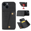 Miniatyrbilde 4 av 11: iPhone 15 Plus - Lyxigt PC-läder Retro Flip Fashion Plånboksfodral Black