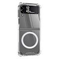 Miniatyrbillede 1 af 8: Samsung Galaxy Z Flip 4 - Magnetiskt Skyddsskal Genomskinlig