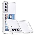 Miniatyrbilde 1 av 11: Samsung Galaxy S24 - Praktiskt Stötdämpande Skal med Korthållare Transparent