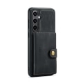 Miniatyrbillede 10 af 11: Läderplånbok med magnetiskt hållare för Galaxy S24 Plus Black