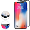 Pikkukuva 5 / 11: iPhone 11 Sk�rmskydd 3-PACK Carbon 9H Screen-Fit 3D/HD Svart Svart