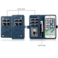 Miniatyrbilde 10 av 11: iPhone 7 - Dubbelfunktions Plånboksfodral Brun