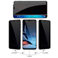 Miniatyrbilde 10 av 11: Samsung A70 Anti-Spy 2.5D Skärmskydd Ram 9H Transparent