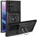 Miniatyrbilde 5 av 11: Samsung Galaxy S23 Ultra - Stilsäkert Skyddsskal Ringhållare Grön