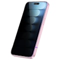 Pikkukuva 10 / 11: Skärmskydd 2.5D Black Spy för iPhone 15 Pro