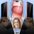 Pikkukuva 5 / 11: iPhone 15 - Skärmskydd 2.5D Svart Spy
