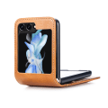 Miniatyrbild 1 av 11: Galaxy Z Flip 5 5G - Plånboksfodral med kortfack Ljusbrun