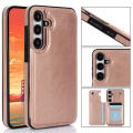 Miniatyrbillede 1 af 11: Samsung Galaxy S24 PLUS - Stilfuldt Etui med Pung/Kortlommer Roséguld