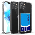 Miniatyrbilde 7 av 11: iPhone 13 Mini - Skal med Korthållare Transparent