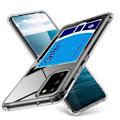 Pikkukuva 7 / 7: Samsung Galaxy S22 - Stilrent Airbag-Skal med Kortfack Transparent