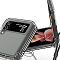 Miniatyrbillede 3 af 8: Samsung Galaxy Z Flip 4 - Magnetiskt Skyddsskal Genomskinlig