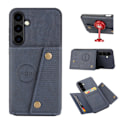 Miniatyrbillede 11 af 11: Samsung Galaxy S24 Plus - Lyxigt Retro Flip Fashion Plånboksskal Marinblå
