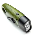 Pikkukuva 4 / 11: Solcellsdriven & Handvevad Mini LED Ficklampa - Din Pålitliga Partner för Alla Äventyr Svart