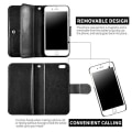 Miniatyrbilde 5 av 11: iPhone 6Plus/6s Plus  - Rymligt 9-Korts Fodral av LEMAN Vit
