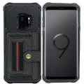 Miniatyrbild 1 av 11: Samsung Galaxy S9 - Stilrent Skyddsskal med Kortfack Svart