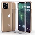Pikkukuva 1 / 11: iPhone 11 Pro Max - Stötdämpande FLOVEME Silikonskal Transparent Transparent/Genomskinlig