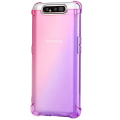 Miniatyrbilde 3 av 11: Samsung Galaxy A80 - Hållbart Silikonskal Tjocka Hörn FLOVEME Blå/Rosa