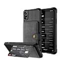 Miniatyrbild 3 av 11: iPhone XR - Exklusivt Skyddande Skal med Kortfack Blå
