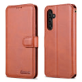 Miniatyrbild 1 av 11: Luxury Leather Wallet case for A54 5G Brun
