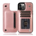 Miniatyrbild 10 av 11: iPhone 13 Pro - Stilsäkert NKOBEE Skal med Korthållare Roséguld