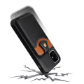 Miniatyrbilde 9 av 11: iPhone 12 - Stilsäkert Skal med Korthållare Röd