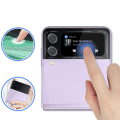 Miniatyrbillede 7 af 10: 2-PAK Samsung Galaxy Z Flip 4 Standard HD Kameralinsebeskyttelse Transparent
