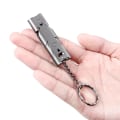 Miniatyrbilde 8 av 10: Kraftfull dubbelrörsnyckelring för utomhusnödsituationer Black