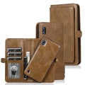 Miniatyrbillede 1 af 11: Samsung Galaxy A10 - Exklusivt Praktiskt Plånboksfodral Brown Brun